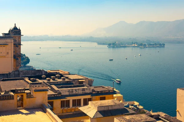 Vista Sul Lago Pichola Udaipur Rajasthan India — Foto Stock