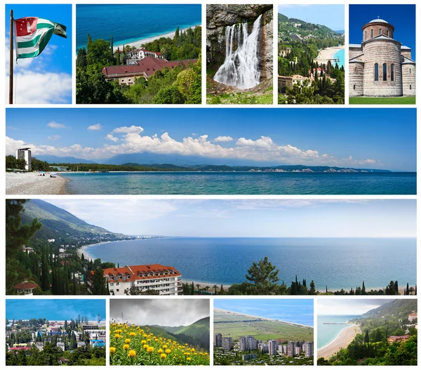 Abhazya yerlerinden kolaj