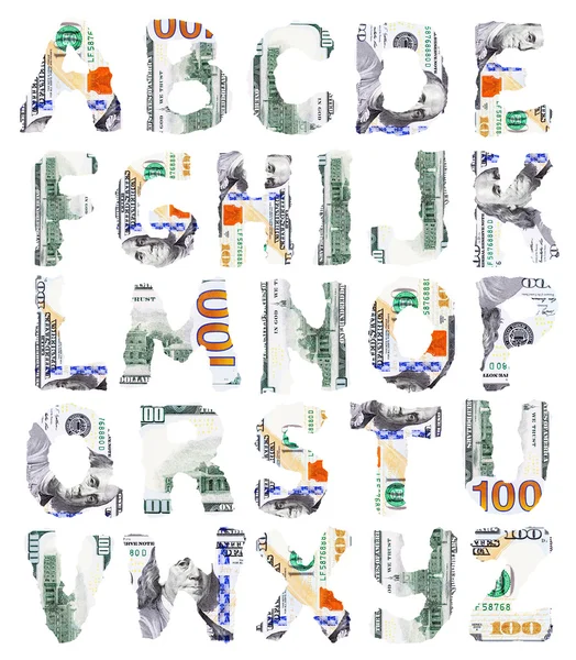 US-Dollar-Alphabet — Stockfoto