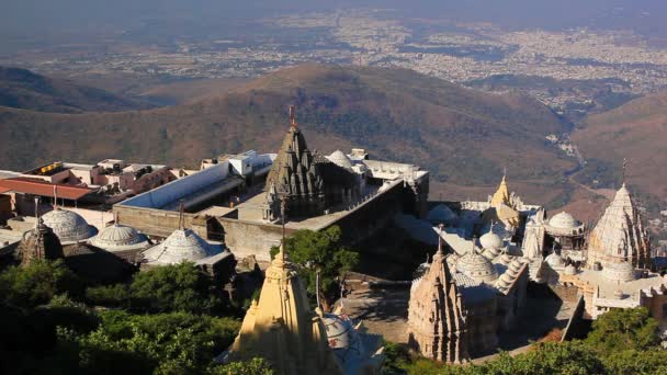 Templos jainistas em Junagadh — Vídeo de Stock