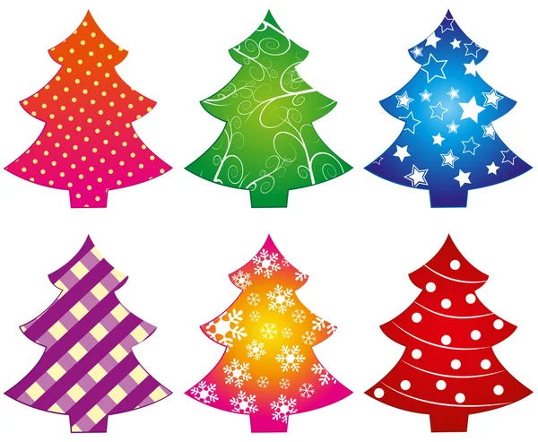 Collection sapin de Noël — Image vectorielle