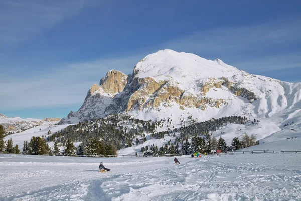 Dolomitas montaña en invierno — Foto de Stock