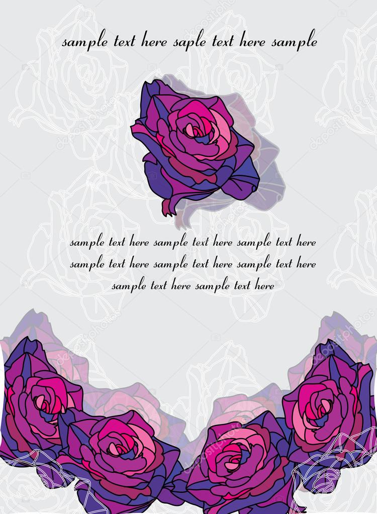 Velvet rose with text