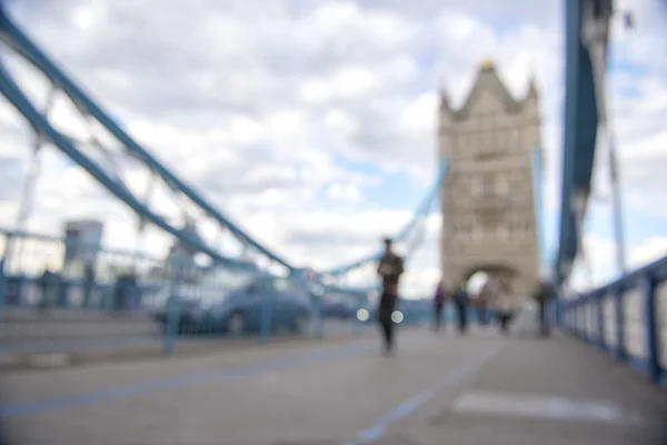 模糊的伦敦塔桥 — 图库照片