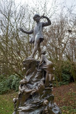 Statue of Peter Pan clipart