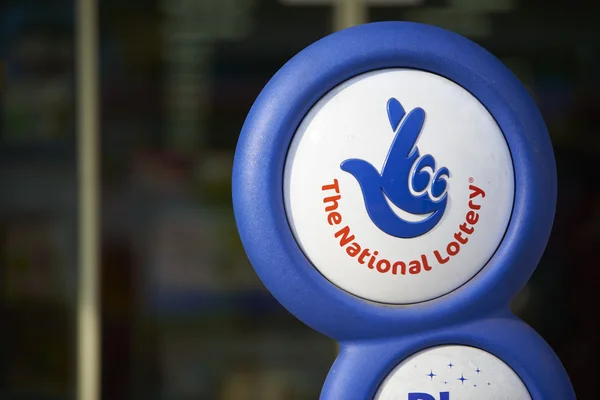 National Lottery sign — Stock Photo, Image