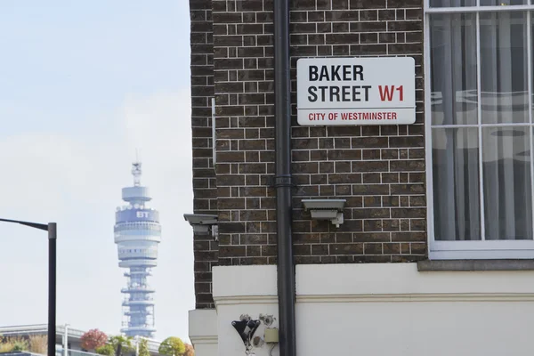 Знак Бейкер-стрит — стоковое фото