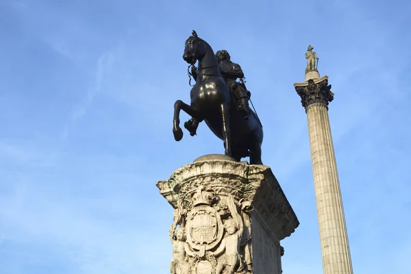 Trafalgarské náměstí socha — Stock fotografie