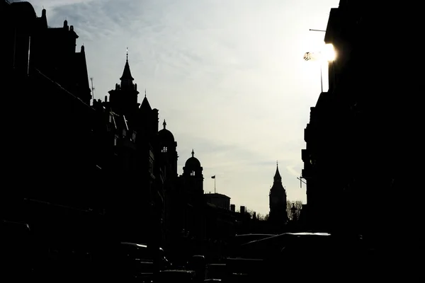 Trafalgar Square staty Stockfoto