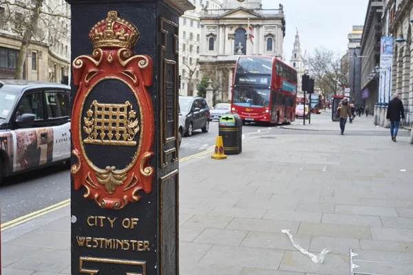 City of Westminster lightpost — Stock Photo, Image