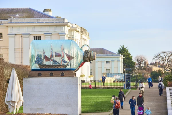 Nelson's Ship in a Bottle Royalty Free Stock Images