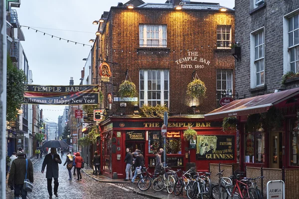 Temple Bar dans les jours de pluie — Photo