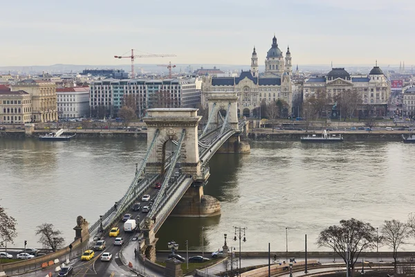 Szechenyi 체인 브리지 — 스톡 사진