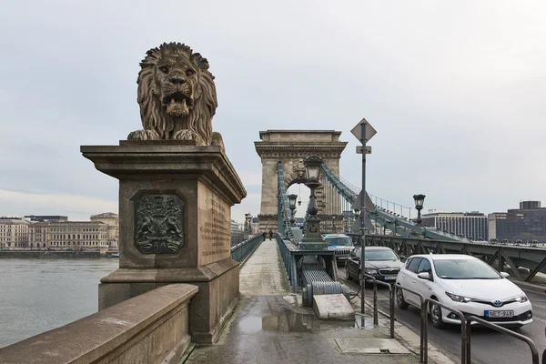 Szechenyi Chain Bridge — Stock Photo, Image