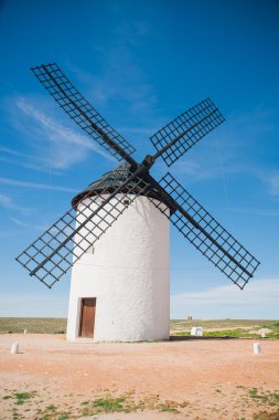 Traditional windmills, Toledo, Spain clipart