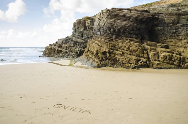 Praia de Las Catedrales na Galiza, Espanha — Fotografia de Stock