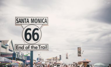 Santa Monica Pier, Los Angeles tabelaya Historic Route 66