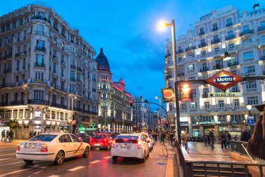 Madrid Gran Via, İspanya