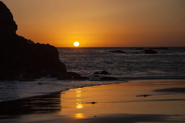 Coucher Soleil Sur Côte Oregon — Photo