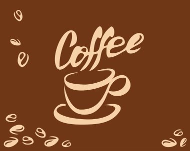 Kahve fincanı ve fasulye