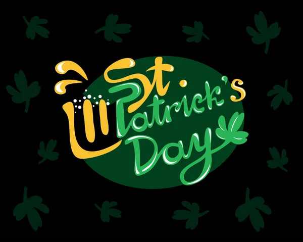 Celebración del día de San Patricio — Vector de stock