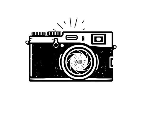 Vintage photo camera — Stock Vector