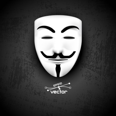 Maske siyah anonim
