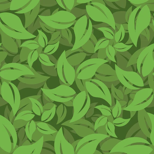 초록 잎 패턴 — 스톡 벡터