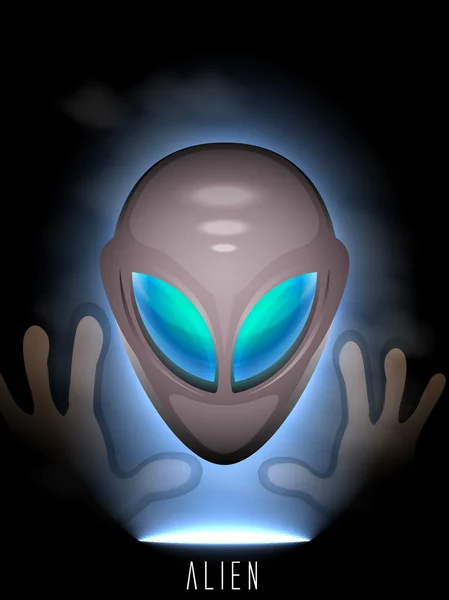 Humanoide alienígena — Vector de stock