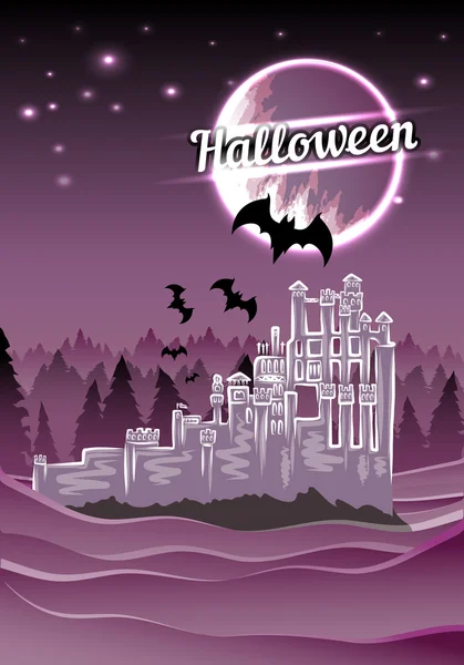 Halloween-Burg — Stockvektor