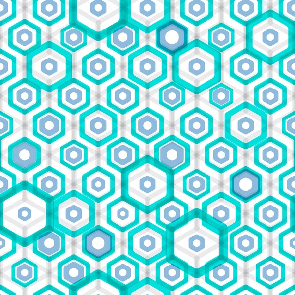 Abstract hexagonal seamless pattern — Stock Vector