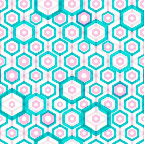 抽象的六角形无缝模式 — 图库矢量图片