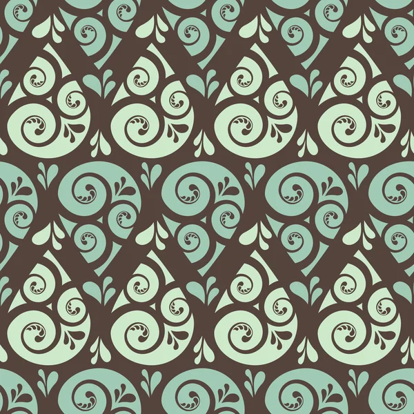 Swirl drop seamless pattern background — Stock Vector