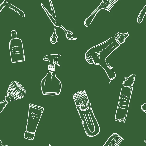 Barbershop motif doodle — Image vectorielle