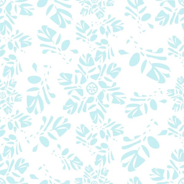 Motif sans couture Snowflakes — Image vectorielle