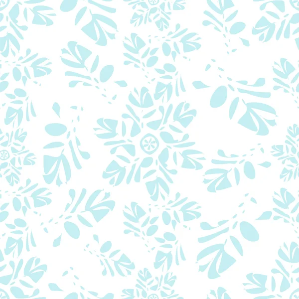 Snowflakes seamless pattern — Stock Vector