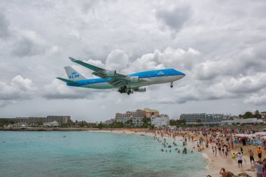 Boeing 747 Klm Saint Martin iniş