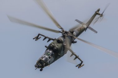 Pardubice'deki Mi-24 Demo Takımı
