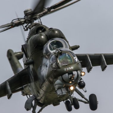 Pardubice'deki Mi-24 Demo Takımı