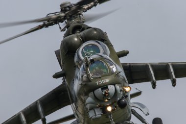 Pardubice'deki Mi-24 Demo Takımı
