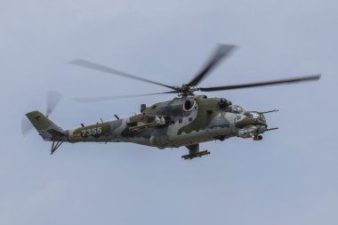 Pardubice'deki Mi-24 Demo Takımı