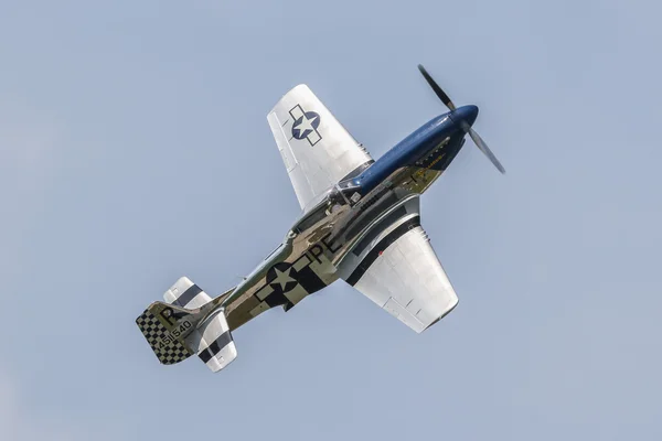 Severoamerický P-51 Mustang v Pardubicích — Stock fotografie