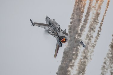 Belgium F-16 Demo Team clipart