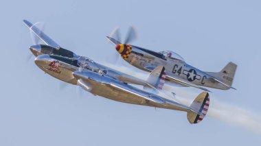 Leszno, Polonya - 18.06.2021 P-38 Şimşek 18.06.2021 Leszno, Polonya