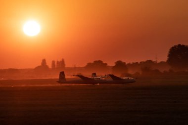 Leszno, Polonya - 18.06.2021 Blanix takımı Polonya 'nın Leszno kentinde 18.06.2021 uçuşu gerçekleştirdi