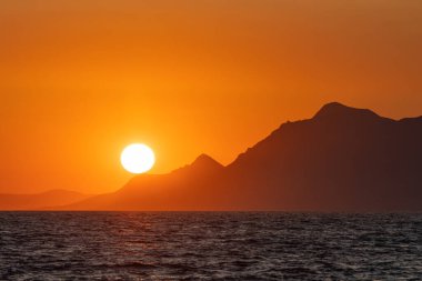 Makarska 'da Güzel Gün Batımı 