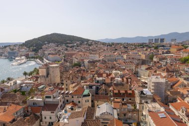 Split kentindeki 10.07.2021 Eski Şehir, Hırvatistan 'ın Split kentinde 10.076.2021