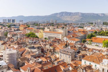 Split kentindeki 10.07.2021 Eski Şehir, Hırvatistan 'ın Split kentinde 10.076.2021