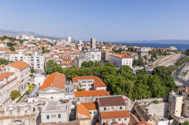 Split kentindeki 10.07.2021 Eski Şehir, Hırvatistan 'ın Split kentinde 10.076.2021