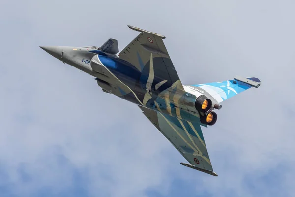 Gdynia Polonia 2021 Dassault Rafale Exhibición Fuerza Aérea Francesa 2021 — Foto de Stock